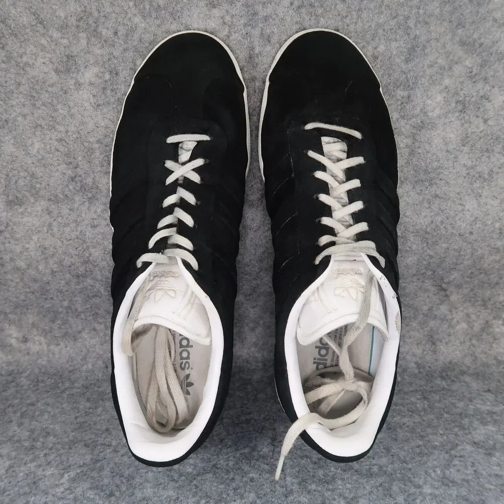 Adidas Shoes Mens 11 Sneaker Lifestyle Gazelle Leather Low Black Lace Up Classic